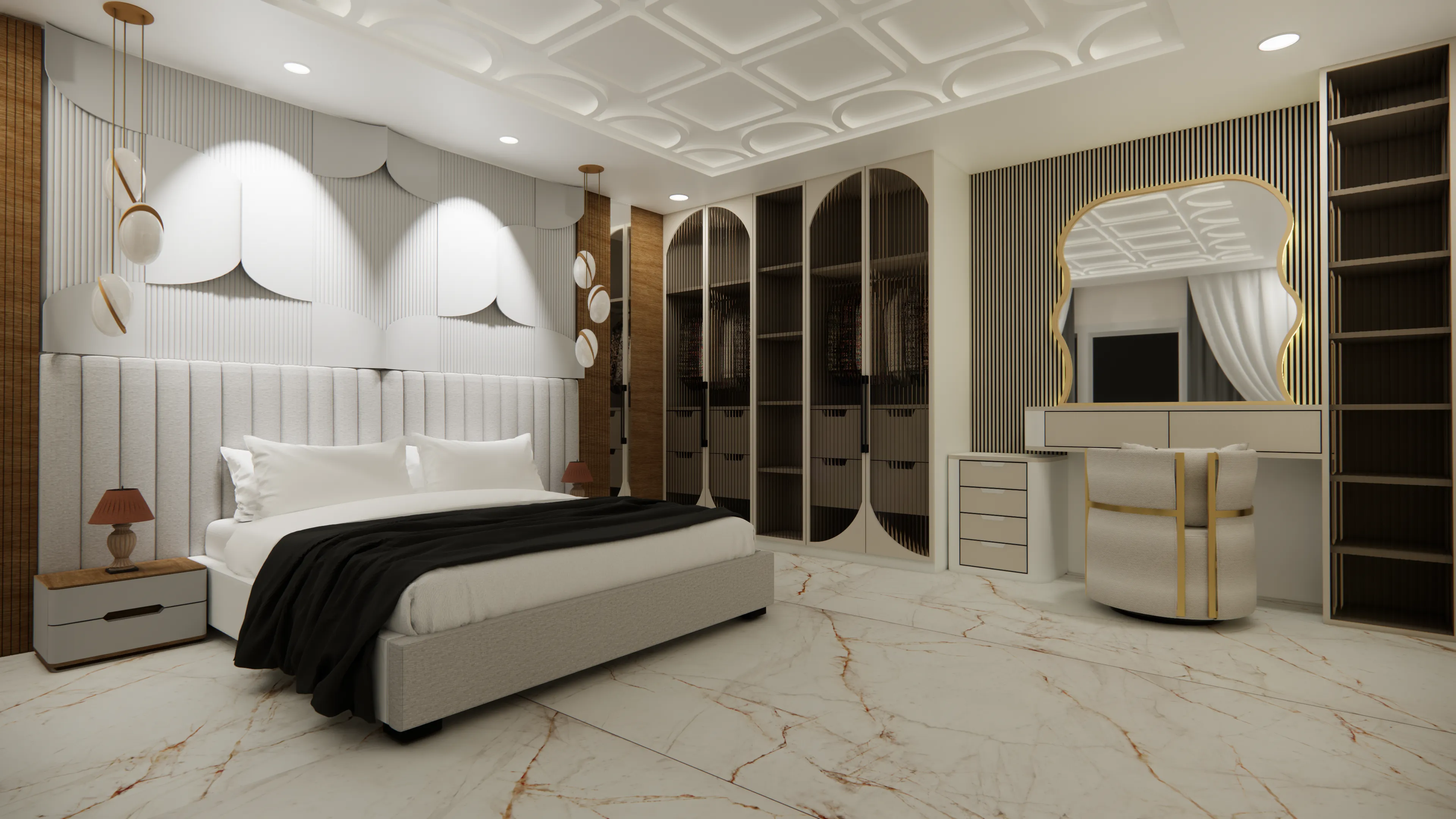 A luxurious bedroom